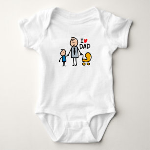 Love Daddy print Baby Bodysuit