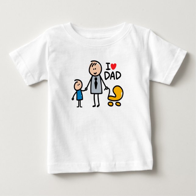 Love Daddy print Baby T-Shirt (Front)