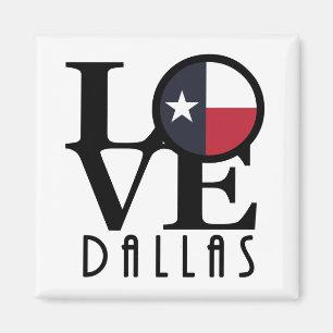 LOVE Dallas Texas Magnet