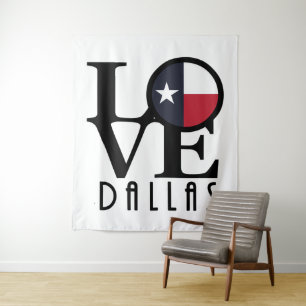 LOVE Dallas Texas Tapestry