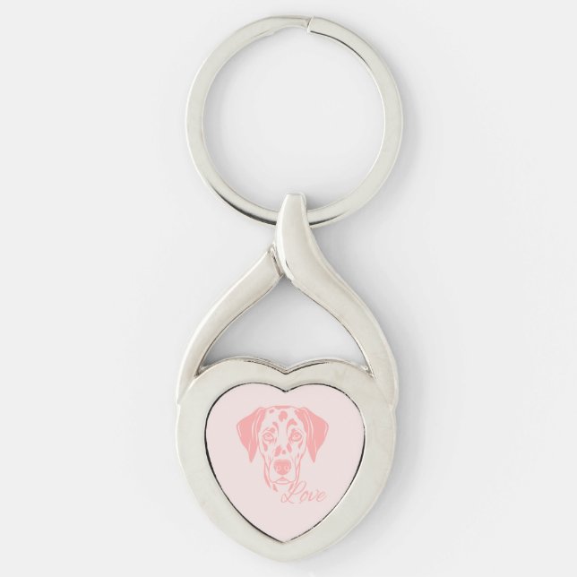 Love Dalmata Key Ring (Front)