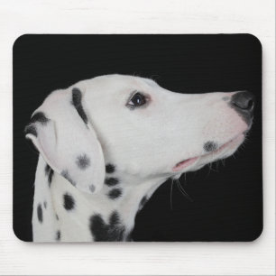 Love Dalmatian Puppy Dog Black Mousepad