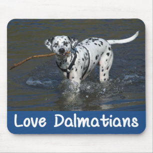 Love Dalmatian Puppy Dog Mousepad