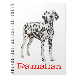 Love Dalmatian Puppy Dog - Spotted Fire Dog Notebook