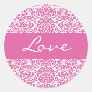 Love Damask Envelope Sticker Seal