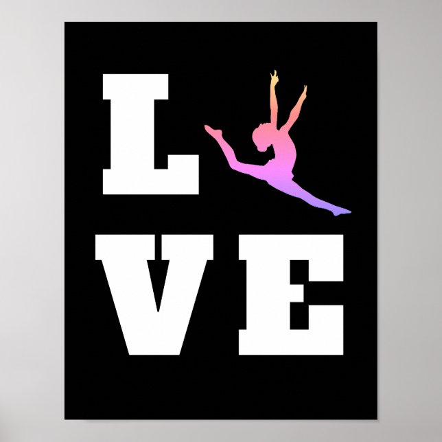 Love Dance | Colourful Dancer Poster (Front)