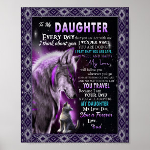 Love Daughter   Letter To My Daughter Love For You Poster