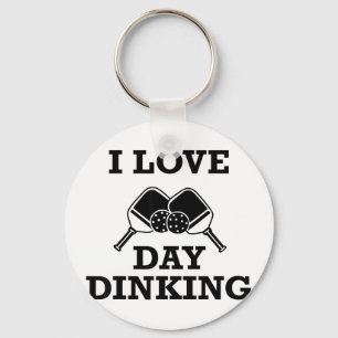 Love day dinking pickleball funny dink pickle ball key ring