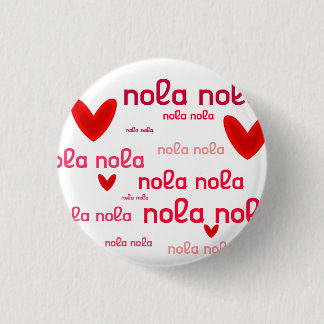 Love de lis 3 cm round badge