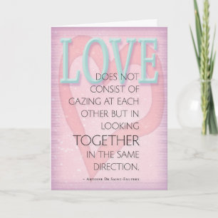 Love  ~De Saint-Exupery Holiday Card