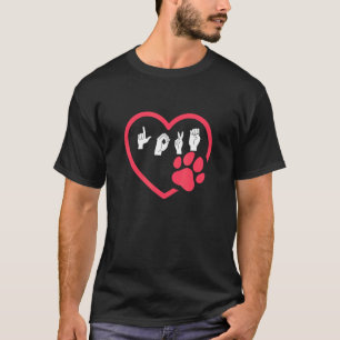 Love Deaf Dog T-Shirt