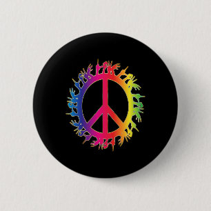 Love Deaf Peace Sign Language Hand Talking Teacher 6 Cm Round Badge
