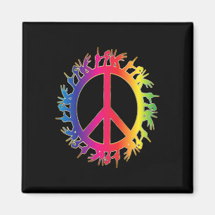 Love Deaf Peace Sign Language Hand Talking Teacher Magnet