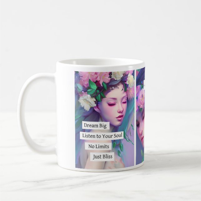 Love Deeply Inspirational Quotes Victorian Coffee Mug (Left)