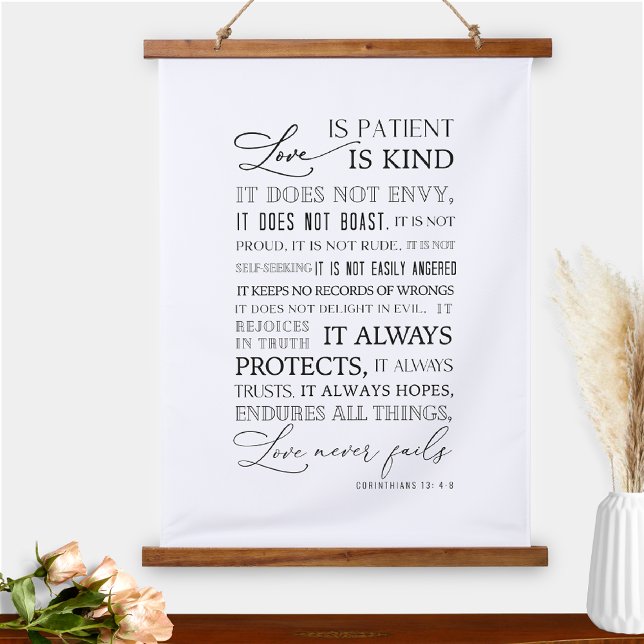 Love Definition Love Is Patient Home Wall Art Sign (Creator Uploaded)