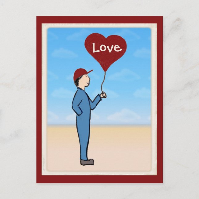 Love Delivery Customisable Postcard (Front)