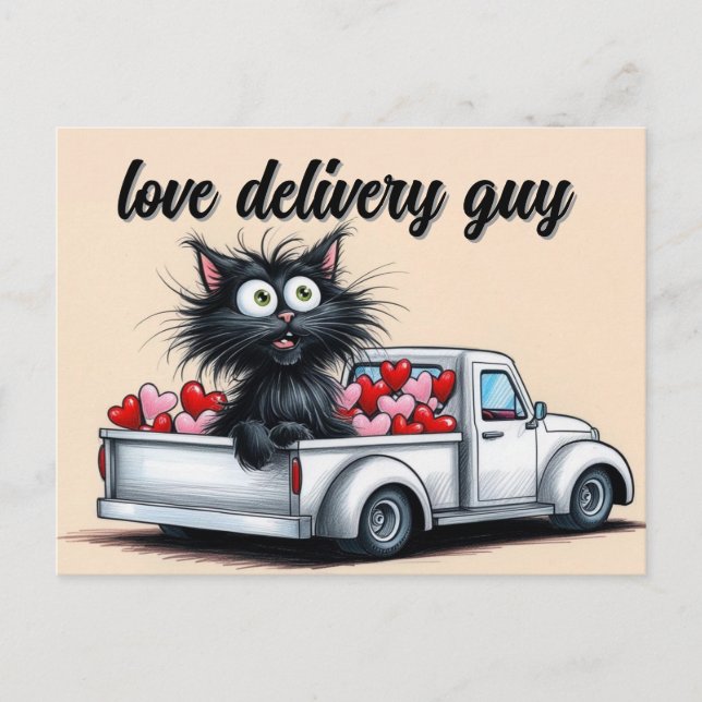 love delivery guy postcard (Front)