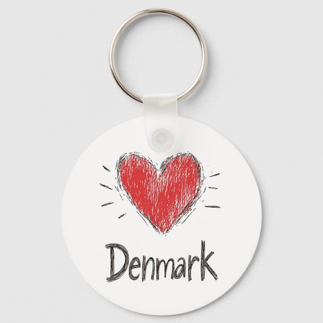 Love Denmark Key Ring (Front)