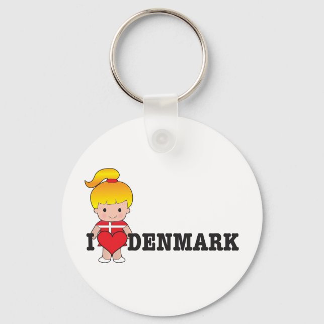 Love Denmark Key Ring (Front)