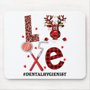 Love Dental Christmas Reindeer Dental Squad Xmas D Mouse Pad