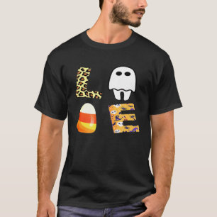 Love Dentist Dental Assistant Leopard Plaid Hallow T-Shirt