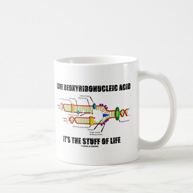 Love Deoxyribonucleic Acid It's The Stuff Of Life Coffee Mug (Right)