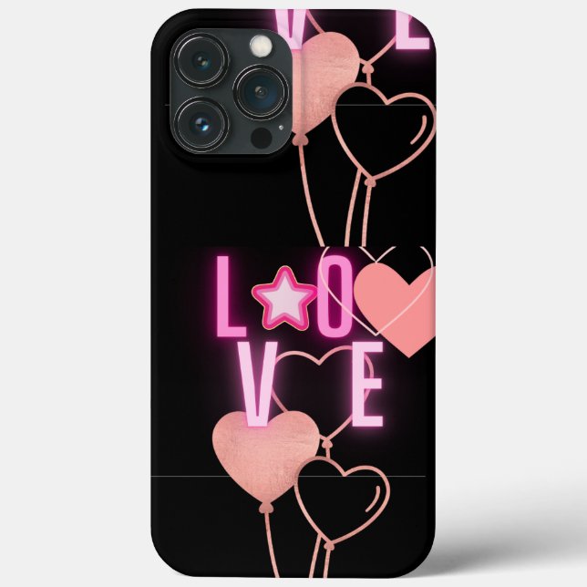 LOVE DESIGN APPLE IPHONE 13PROMAX CASE (Back)