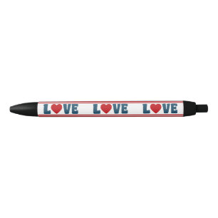Love design black ink pen