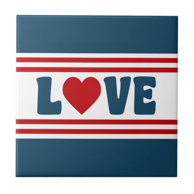Love design ceramic tile (Front)