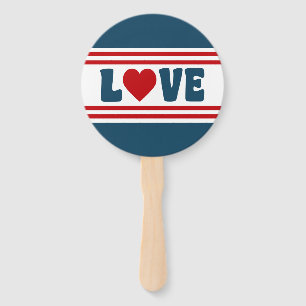 Love design hand fan