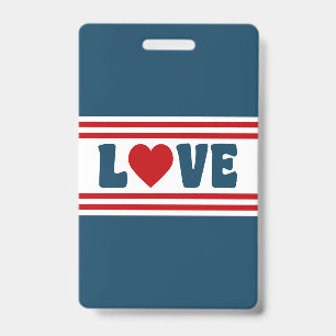 Love design ID badge