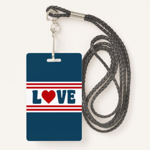 Love design ID badge