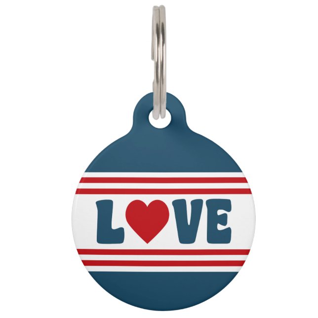 Love design pet tag (Front)