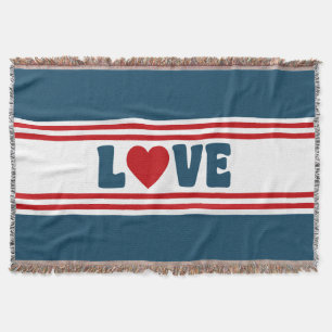 Love design throw blanket