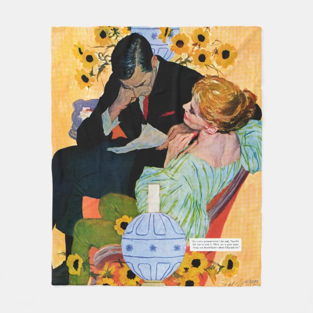 Love Dies Slowly Fleece Blanket (Front)