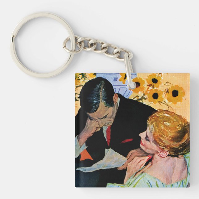 Love Dies Slowly Key Ring (Front)