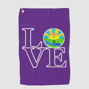 Love Disc Golf Basket Golf Towel