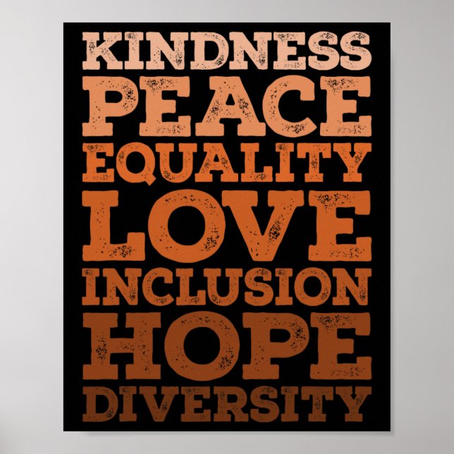 Love Diversity Equality Juneteenth Black History M Poster (Front)