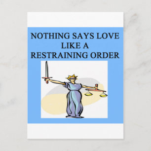 love divorce joke postcard
