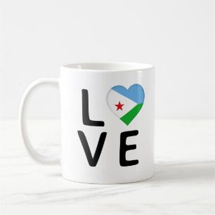 Love - Djibouti Flag Coffee Mug