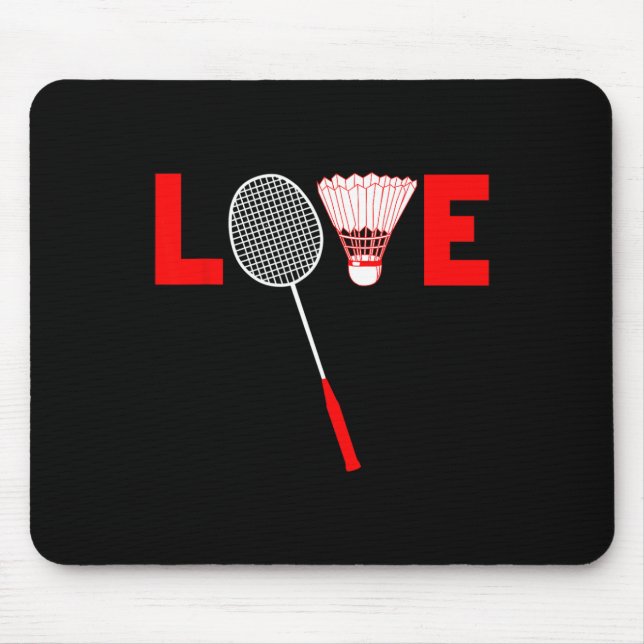 Love Dminton Retro Dminton Lover Present  Mouse Pad (Front)