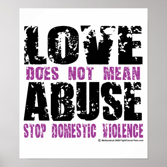 Love Does Not Mean Abuse Poster (Front)