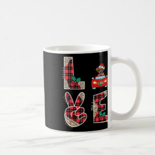 Love Dog Boxer Riding Red Car Christmas Sweater Fo Coffee Mug