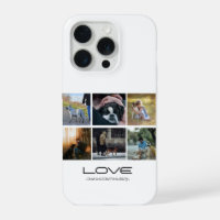 Love Dog Family Portrait Collage Design