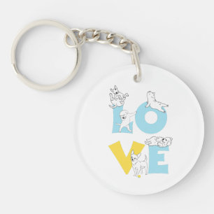 love dog key ring