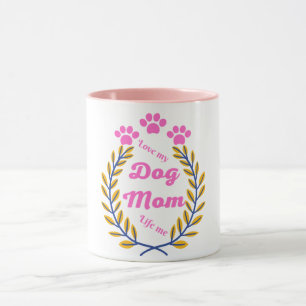 Love dog mum life collection mug