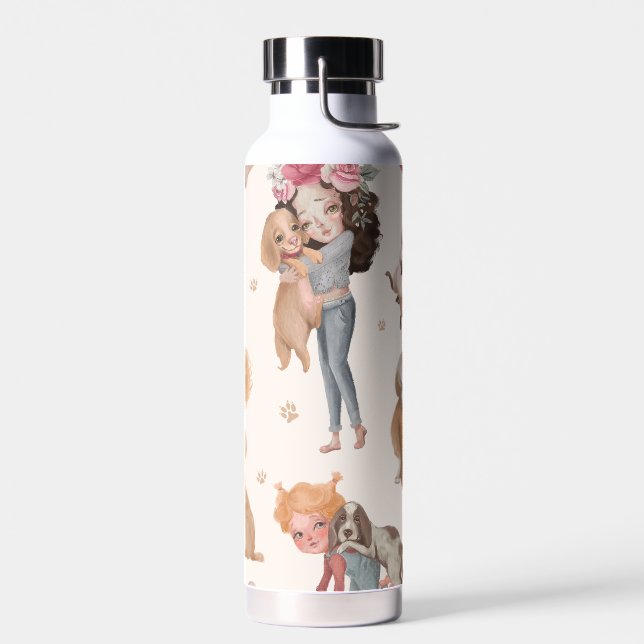 Love Dogs Water Bottle (Left)