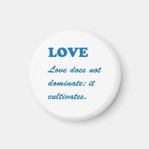 LOVE dominates cultivates ROMANCE FAMILY MARRIAGE Magnet