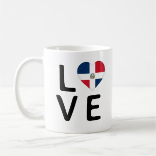 Love - Dominican Republic Flag Coffee Mug
