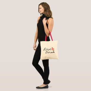 Love donut tote bag